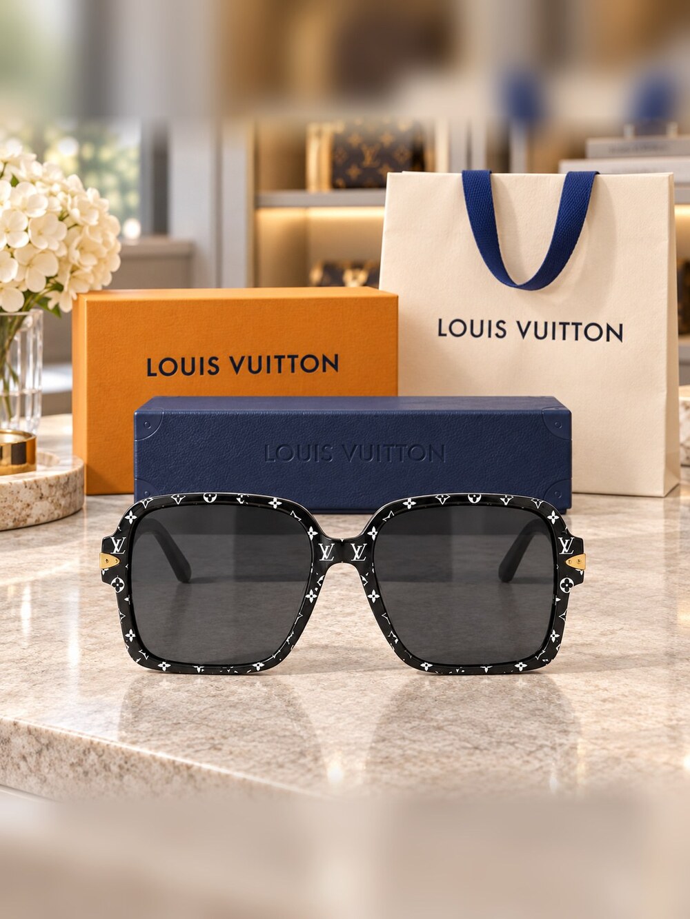 Louis Vuitton Black Monogram Shades